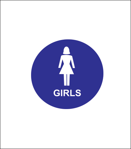 12" Girls Sign