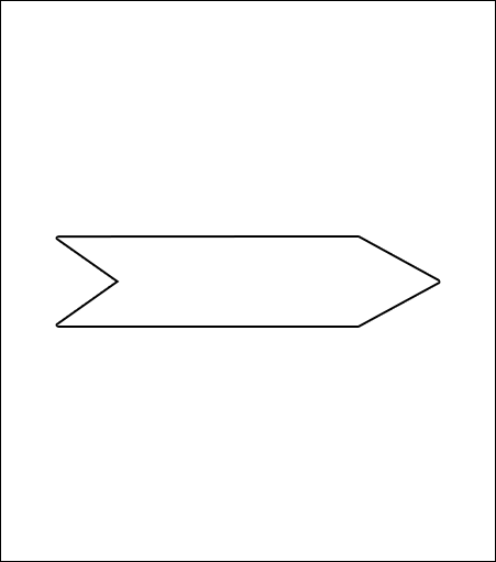 Corrugated Arrow Shape
