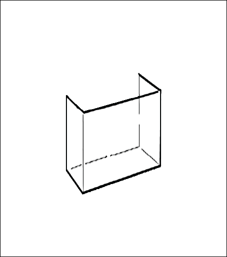 Small Wallmount Acrylic Brochure Holder