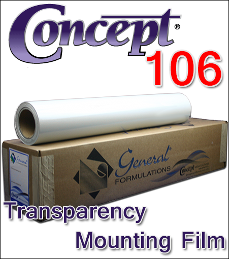 General Formulations® 106 Transparency Mounting Film 
