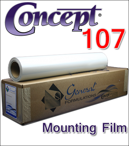 General Formulations® 107 Opaque White Mounting Film 