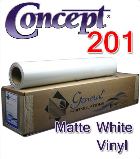 General Formulations® 201 Matte White Vinyl
