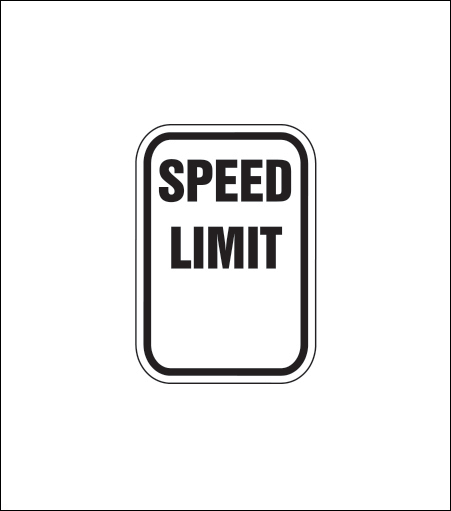 "Speed Limit ___" Regulatory Sign