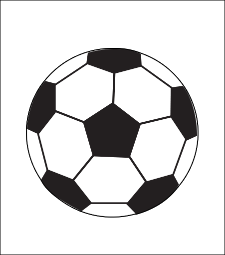 Printed Corrugated Shape - Soccer Ball