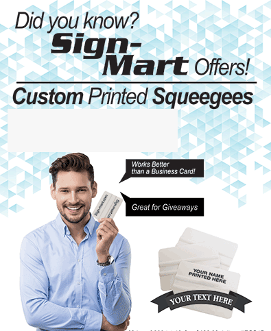 200 Custom Printed Squeegees