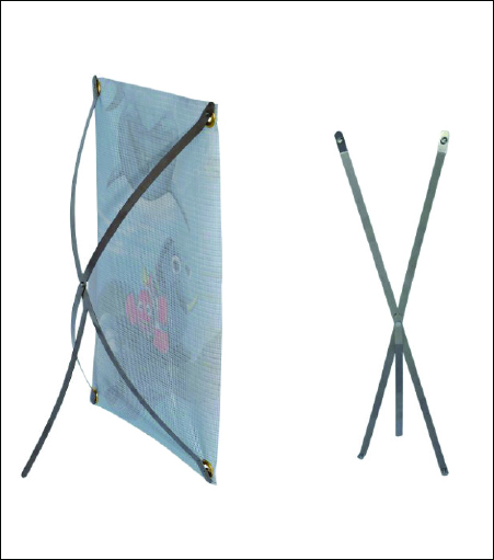 Stainless Steel Banner Stand