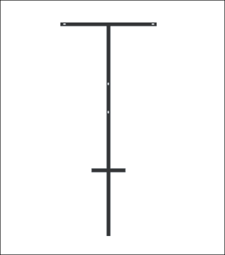 42" T-Bar Metal Stake