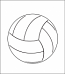 Printed Corrugated Shape - Volleyball