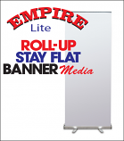 Empire Lite Roll-Up Stay Flat Banner Media
