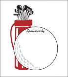 Printed Corrugated Shape - Golf Ball Bag (Lg)