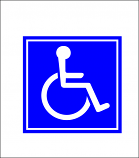 Handicap Sticker