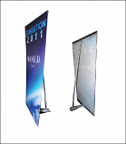L Table Top Banner Stand