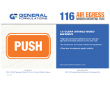 General Formulations® 116 Clear Glass Mounting Film General Formulations® 116 Clear Glass Mounting Film